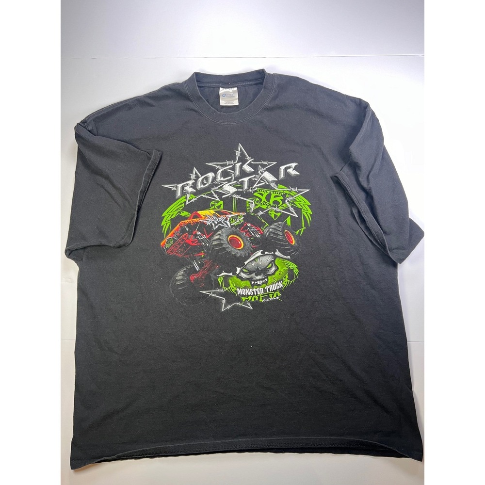 Port and Company Rockstar Monster Truck Mafia Shirt Mens 3XL Black Graphic Tee